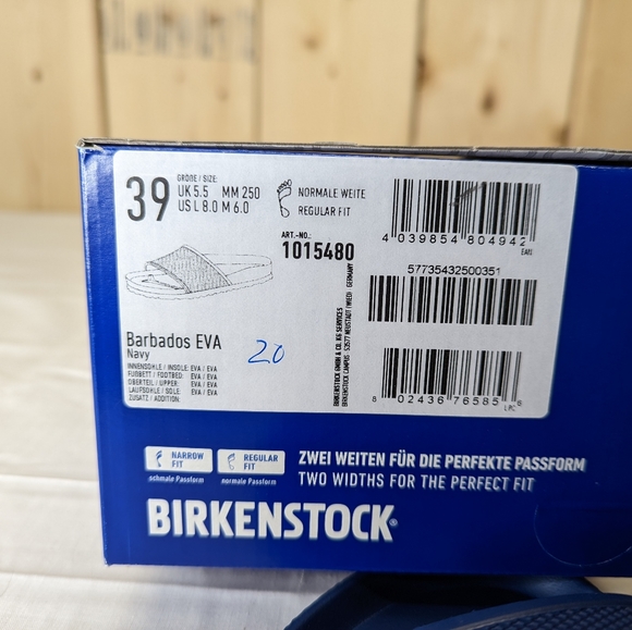 Birkenstock Barbados Eva Navy Sandals - Picture 5 of 5